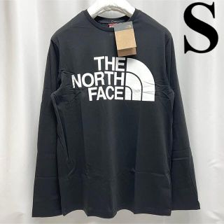 ザノースフェイス(THE NORTH FACE)の海外限定 ノースフェイス ビッグ ロゴ ロンＴ 長袖 Tシャツ ロゴT 黒 S(Tシャツ/カットソー(七分/長袖))