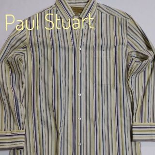 ポールスチュアート(Paul Stuart)のポールスチュアート　ストライプ柄 シャツ　メンズ M　美品(シャツ)