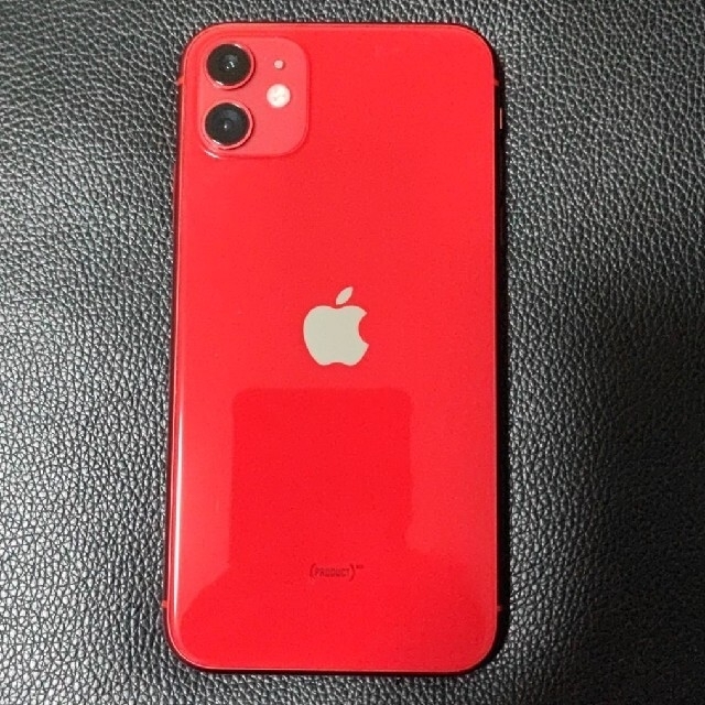 iPhone 11 128 レッド 美品 iFaceケース リング付き-