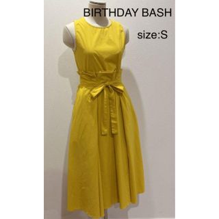 バースデーバッシュ(BIRTHDAY BASH)のバースデーバッシュ BIRTHDAY BASH ワンピース イエロー S 黄色(ロングワンピース/マキシワンピース)