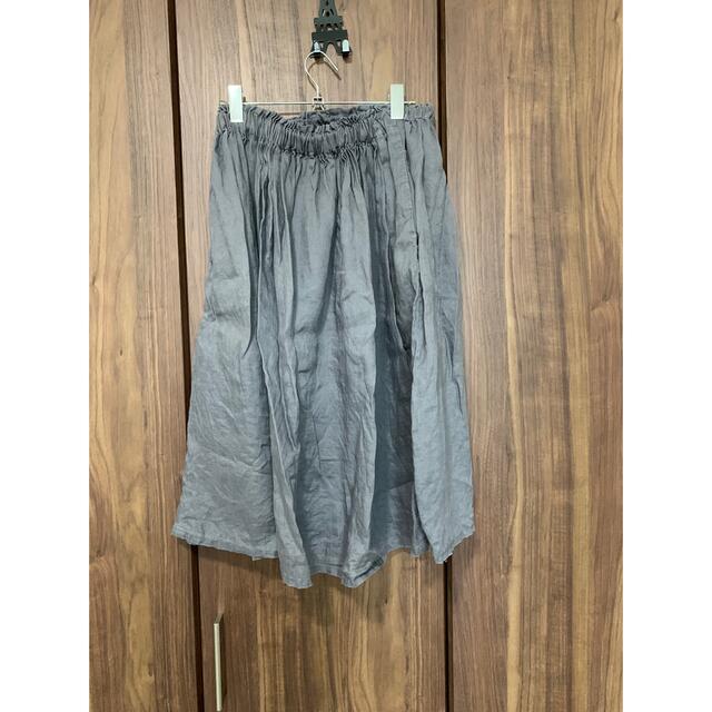 MUJI (無印良品)(ムジルシリョウヒン)の無印良品　リネンスカート レディースのスカート(ひざ丈スカート)の商品写真