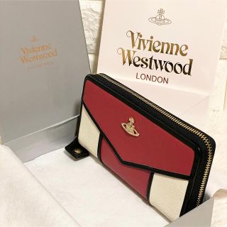 ヴィヴィアンウエストウッド(Vivienne Westwood)の希少！【新品】ヴィヴィアンウエストウッド 長財布 レッドホワイト(財布)