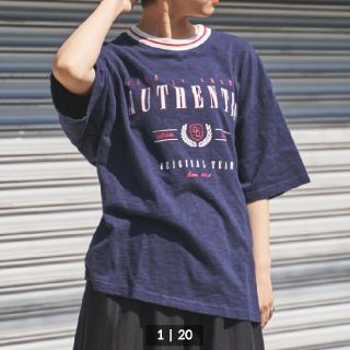 ロデオクラウンズワイドボウル(RODEO CROWNS WIDE BOWL)の新品　GOOD OLD ラインリブTシャツ(Tシャツ(半袖/袖なし))