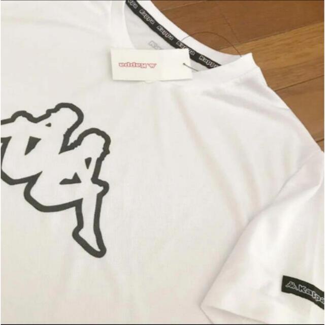 Kappa(カッパ)の新品❤Kappa ビッグロゴ 速乾性Tシャツ メンズL 白 メンズのトップス(Tシャツ/カットソー(半袖/袖なし))の商品写真