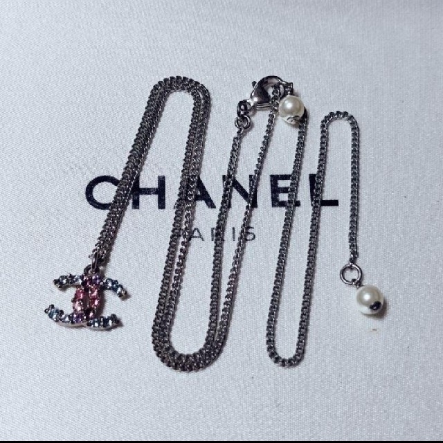 CHANEL(シャネル)のCHANEL　ネックレス　ココマーク　カラーストーン レディースのアクセサリー(ネックレス)の商品写真