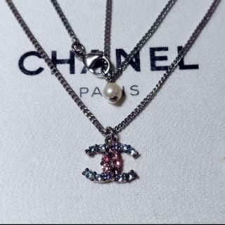 シャネル(CHANEL)のCHANEL　ネックレス　ココマーク　カラーストーン(ネックレス)