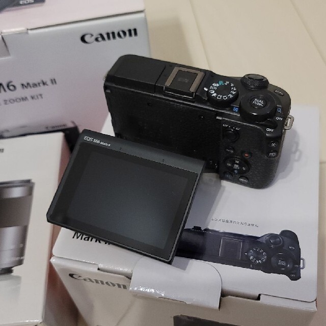 Canon EOS M6 MARK II Wズームキット BK+SDXCカード - www