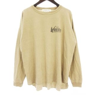 レミレリーフ(REMI RELIEF)のレミレリーフ ロンT カットソー 長袖 ドロップショルダー コットン 茶 F(カットソー(長袖/七分))