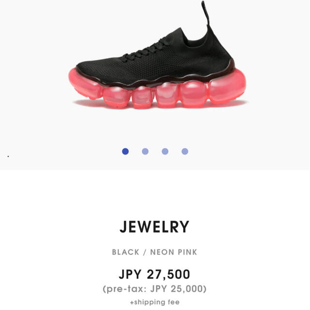 MIKIO SAKABE(ミキオサカベ)のgrounds JEWELRY black neon pink ミキオサカベ レディースの靴/シューズ(スニーカー)の商品写真