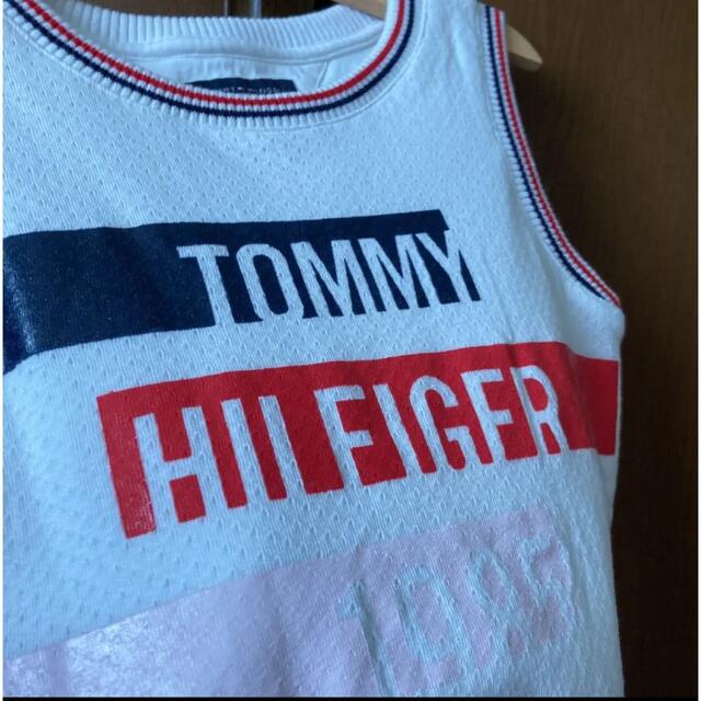 TOMMY HILFIGER(トミーヒルフィガー)の専用！トミーヒルフィガー ノースリーブ　ワンピース　ロゴ　春　夏　 キッズ/ベビー/マタニティのキッズ服女の子用(90cm~)(ワンピース)の商品写真