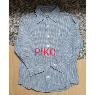 ピコ(PIKO)のブルー　7部袖　シャツ　サイズS(シャツ/ブラウス(長袖/七分))