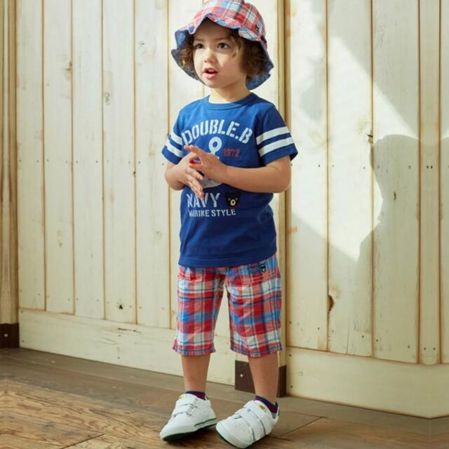 DOUBLE.B(ダブルビー)のDOUBLE B ハーフパンツ　100 キッズ/ベビー/マタニティのキッズ服男の子用(90cm~)(パンツ/スパッツ)の商品写真