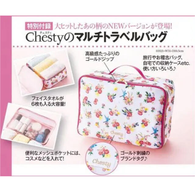 Chesty - 美人百科 付録 チェスティ トラベルポーチの通販 by Lily's