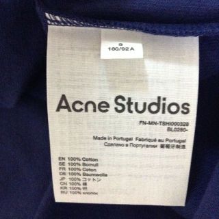 新品 XS Acne Studios 21aw ロゴ Tシャツ 2698