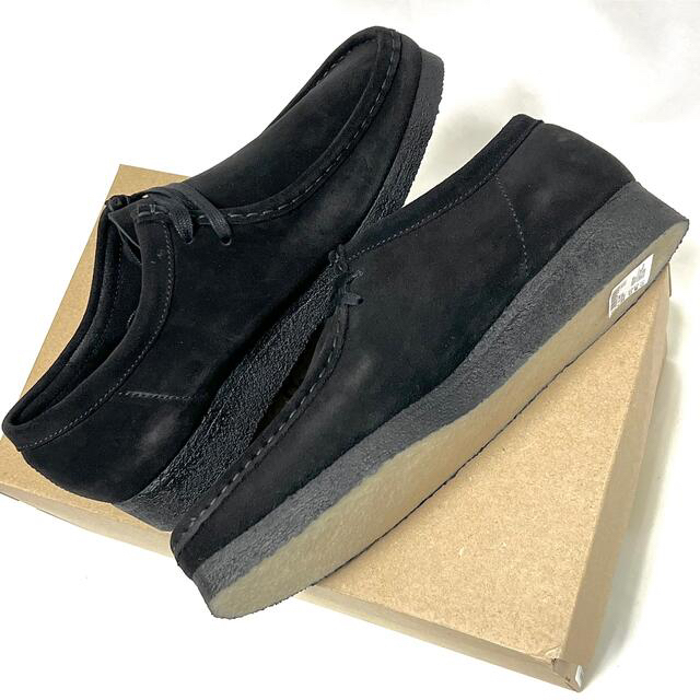 Clarks(クラークス)のクラークス オリジナルス Wallabee ワラビー Clarks 黒 ロー メンズの靴/シューズ(スリッポン/モカシン)の商品写真