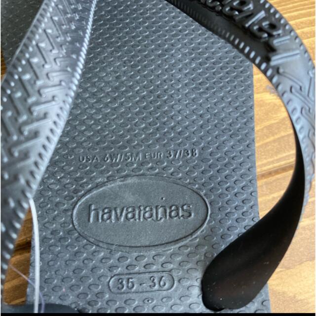 havaianas(ハワイアナス)のハワイアナス ビーチサンダル ブラック 23   23.5 レディースの靴/シューズ(ビーチサンダル)の商品写真