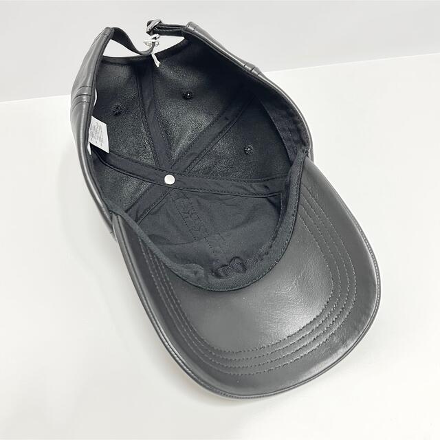 Acne Studios(アクネストゥディオズ)の新品 アクネ ストゥディオズ レザー キャップ CAP 帽子 ACNE 黒 ロゴ メンズの帽子(キャップ)の商品写真