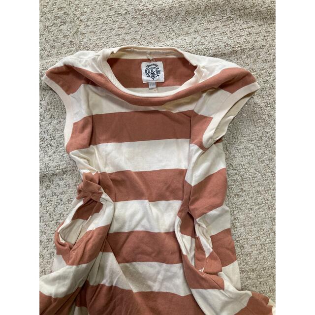 MARKEY'S(マーキーズ)のマーキーズ ボーダービッグシルエットワンピース110 キッズ/ベビー/マタニティのキッズ服女の子用(90cm~)(ワンピース)の商品写真