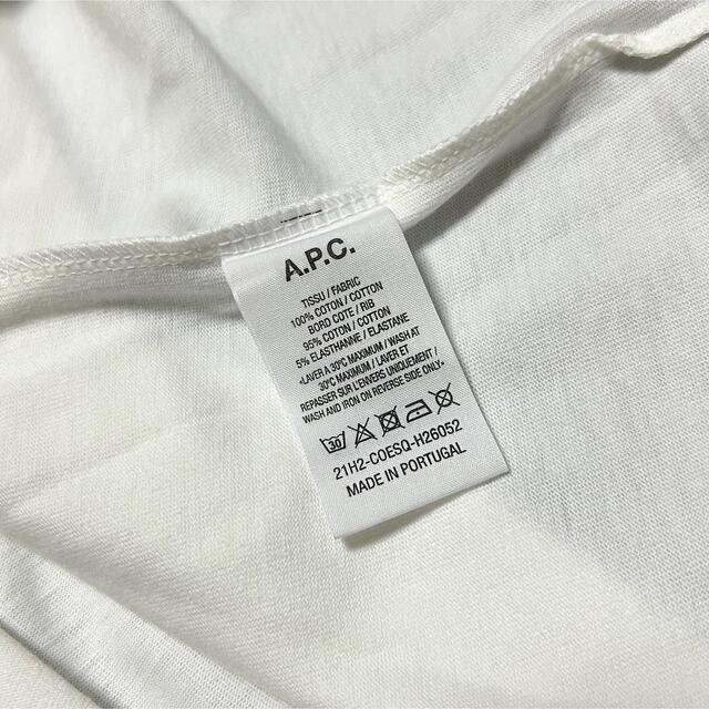 A.P.C(アーペーセー)のA.P.C. アーペーセー ビッグ ロゴ Tシャツ 白  APC VPC TEE メンズのトップス(Tシャツ/カットソー(半袖/袖なし))の商品写真