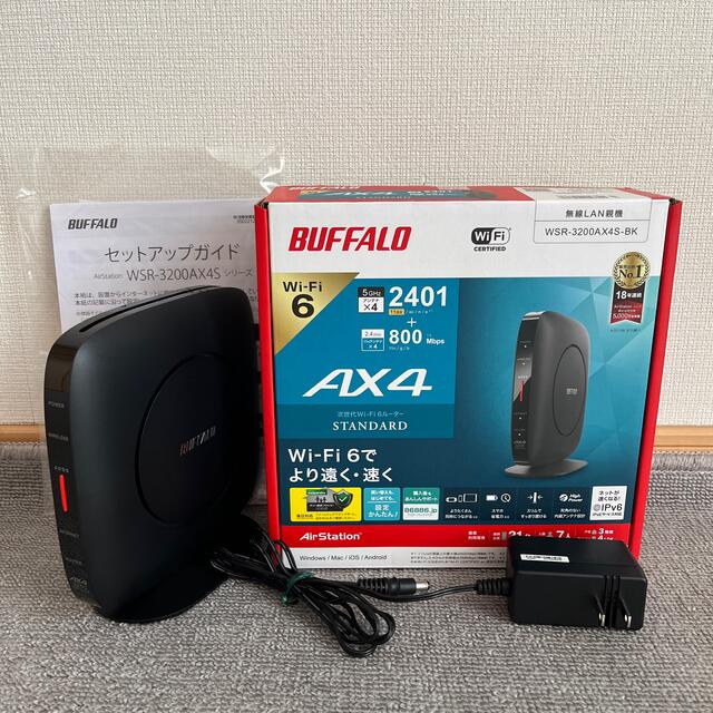 BUFFALO Wi-Fi無線LANルーター WSR-3200AX4S-BK