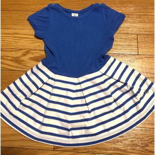 プチバトー(PETIT BATEAU)のプチバトー 半袖ワンピース 94cm/3ans(ワンピース)