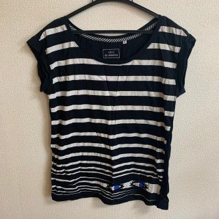 ユニクロ(UNIQLO)のユニクロ　半袖Tシャツ　黒　ルルギネスコラボ(Tシャツ(半袖/袖なし))