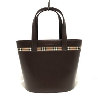 バーバリー(BURBERRY)のバーバリー ハンドバッグ - チェック柄(ハンドバッグ)