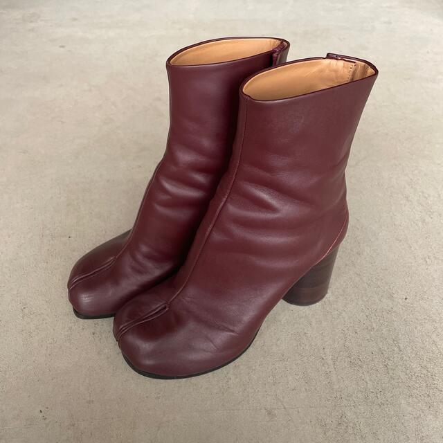 専用】 Maison Margiela 36ハーフ 足袋 ブーツ ボルドー-