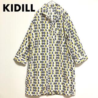 KIDILL キディル IDOLS ロゴ総柄 ブラック×イエロー パジャマシャツ(シャツ)