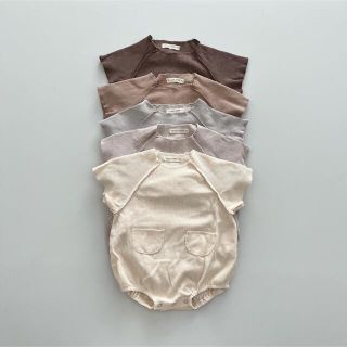 韓国子供服　baby pocket suit  ベビーロンパース　ベビー夏服　(ロンパース)