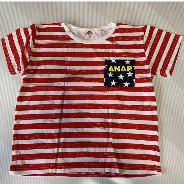 ANAP Kids(アナップキッズ)のANAP【120】♡女の子Tシャツワンピース5着セットバラ売りOK キッズ/ベビー/マタニティのキッズ服女の子用(90cm~)(その他)の商品写真