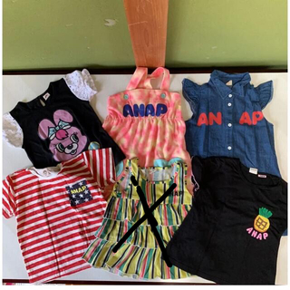 アナップキッズ(ANAP Kids)のANAP【120】♡女の子Tシャツワンピース5着セットバラ売りOK(その他)