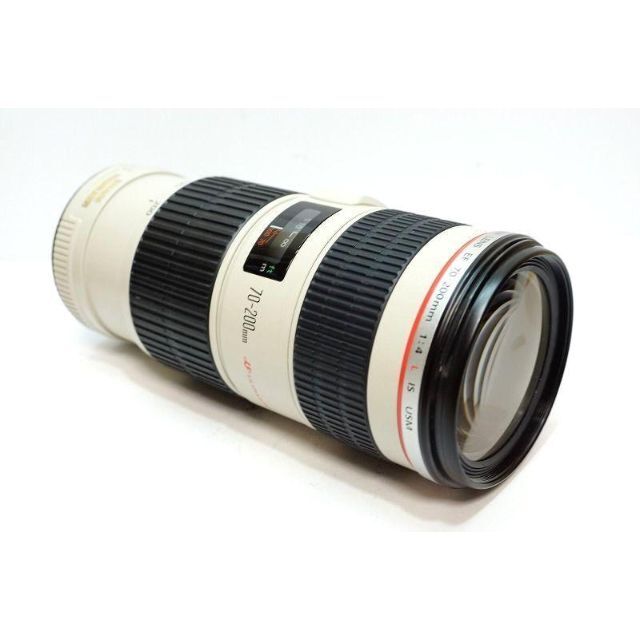 Canon(キヤノン)の■高級 白レンズ Canon　EF 70-200mm F4 L IS USM スマホ/家電/カメラのカメラ(レンズ(ズーム))の商品写真
