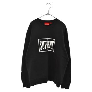 【完売商品】supreme 2019ss フォーマルクルーネックBLACK袖ロゴ