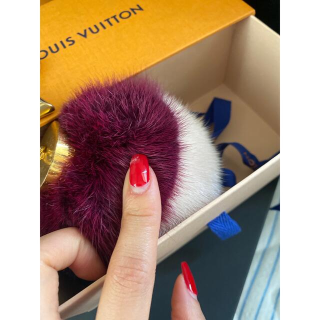 louis vuitton ファー keyチャーム - キーホルダー