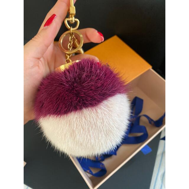 louis vuitton ファー keyチャーム - キーホルダー