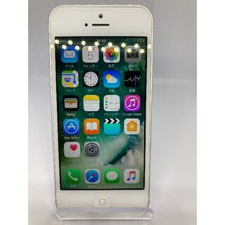 アップル(Apple)の⑧　 iPhone5 LTE 32GB ME042J/A ホワイト   au(スマートフォン本体)