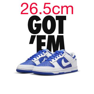 ナイキ(NIKE)のNike Dunk Low "Racer Blue and White 26.5(スニーカー)