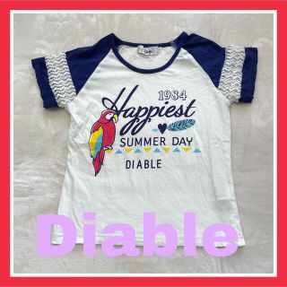 ディアブル(Diable)のBEBE Diable 袖レース　半袖　Tシャツ　140 ディアブル　ニコプチ(Tシャツ/カットソー)