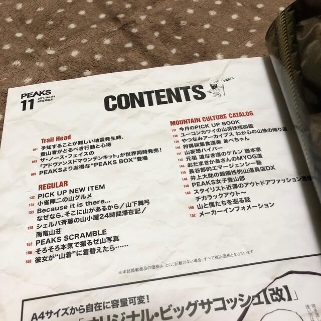 エイ出版社(エイシュッパンシャ)のPEAKS (ピークス) 2021年 11月号 エンタメ/ホビーの雑誌(趣味/スポーツ)の商品写真