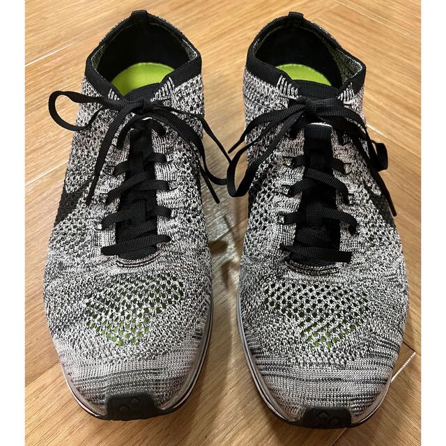 nike flyknit racer oreo フライニットレーサー　30cm