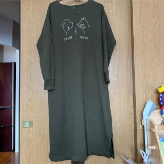 グラニフ(Design Tshirts Store graniph)のgraniph ワンピース 猫派犬派ハム派(ロングワンピース/マキシワンピース)