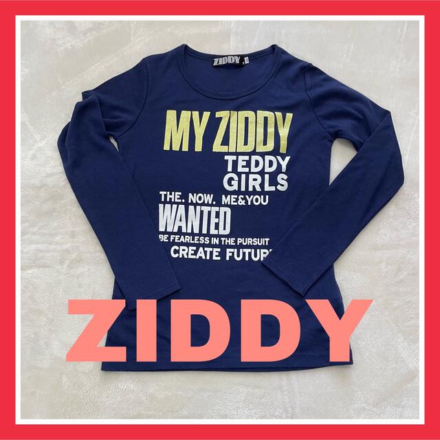 ZIDDY(ジディー)のZIDDY 長袖トップス　ロゴ　ネイビー　ニコプチ　子供服　ブランド キッズ/ベビー/マタニティのキッズ服女の子用(90cm~)(Tシャツ/カットソー)の商品写真