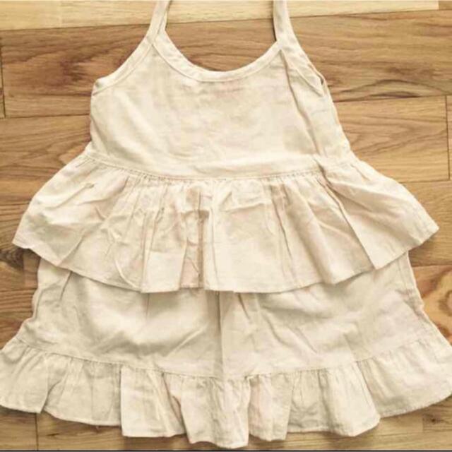 ◉お値下げ◉ フリルキャミワンピース キッズ/ベビー/マタニティのキッズ服女の子用(90cm~)(ワンピース)の商品写真