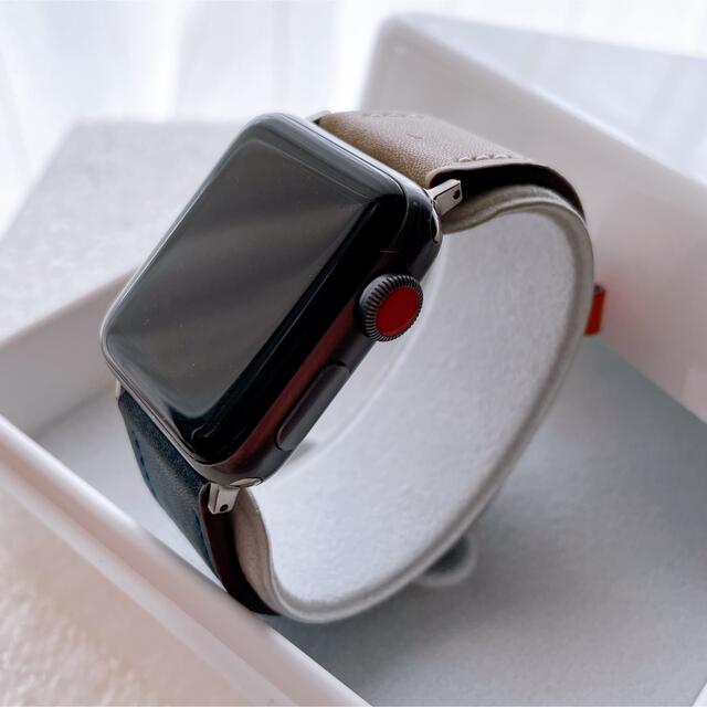 Apple Watch シリーズ3 アップルウォッチ 38mm グレーメンズ