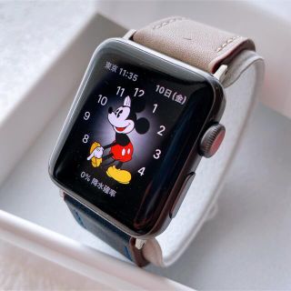 アップルウォッチ(Apple Watch)のApple Watch シリーズ3 アップルウォッチ 38mm グレー(腕時計(デジタル))