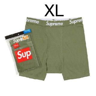 シュプリーム(Supreme)のSupreme Hanes Boxer Briefs   olive 2枚(ボクサーパンツ)