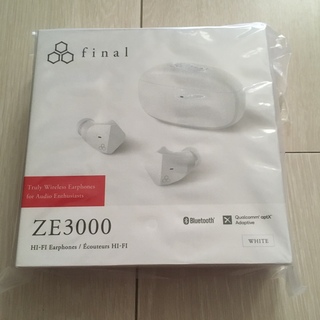 【新品未開封】final ZE3000 WHITE(ヘッドフォン/イヤフォン)
