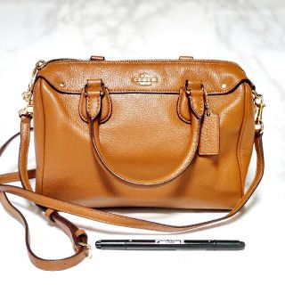 コーチ(COACH)のCoach サッチェルバッグ　2Way ブラウン(ショルダーバッグ)