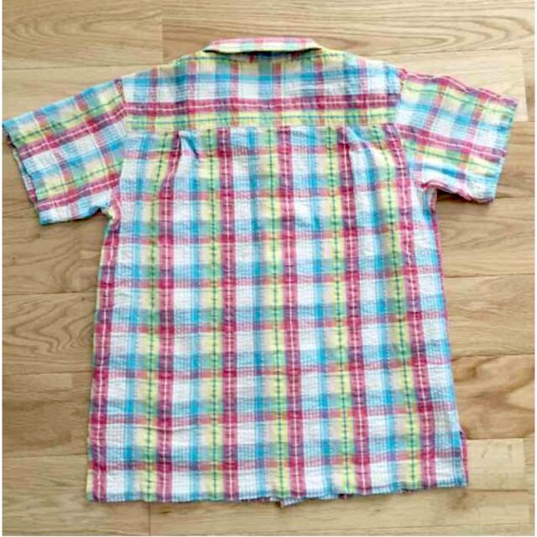 ◉お値下げ◉ 爽やかな半袖チェックシャツ キッズ/ベビー/マタニティのキッズ服男の子用(90cm~)(ブラウス)の商品写真